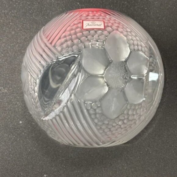 Baccarat Florelia frosted crystal bowl vase with original box - Picture 8 of 8